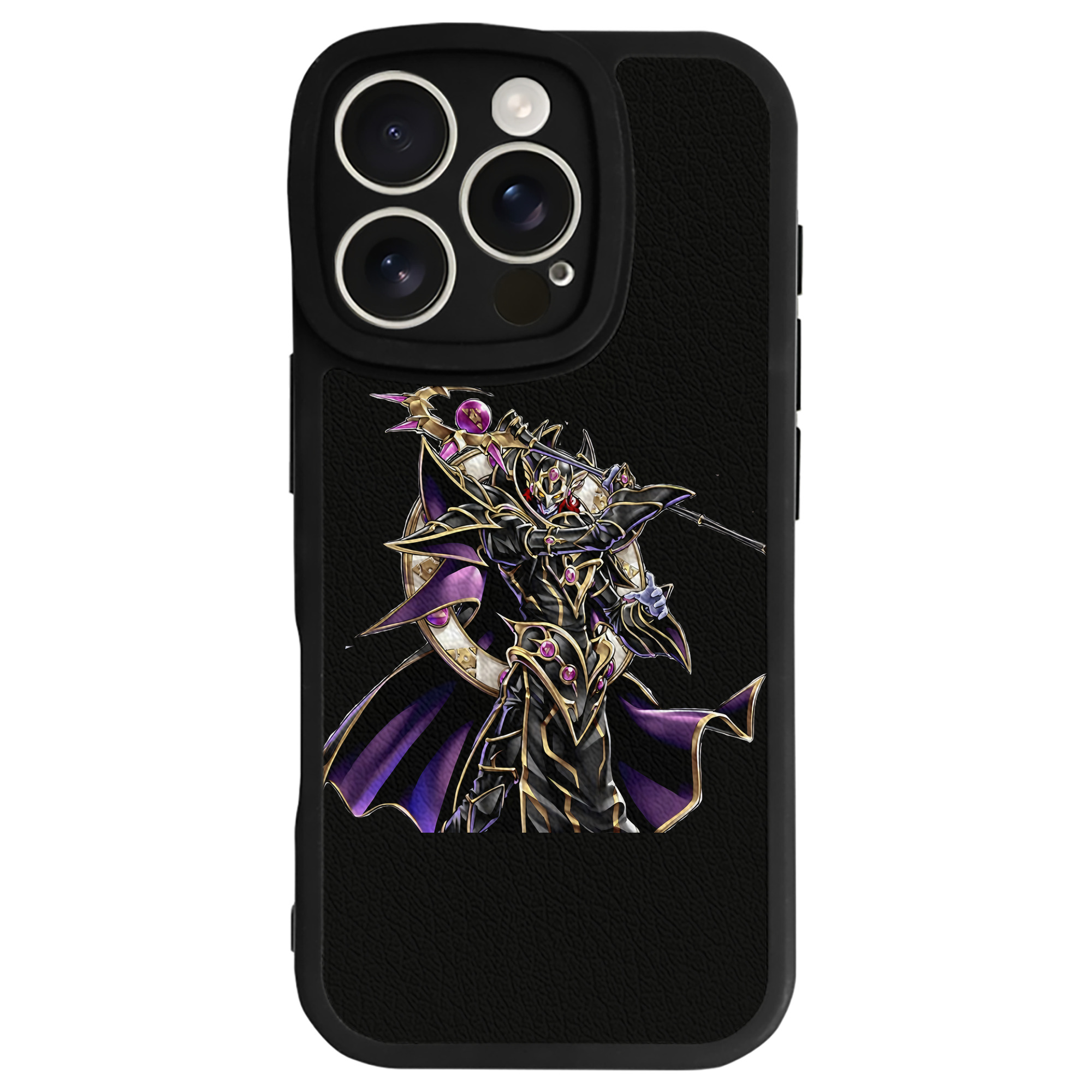 （画像用） 遊☆戯☆王 Yu-Gi-Oh! 【iPhone 16シリーズ対応】シリコンスマホケース（レザー調） 材質：シリコン
